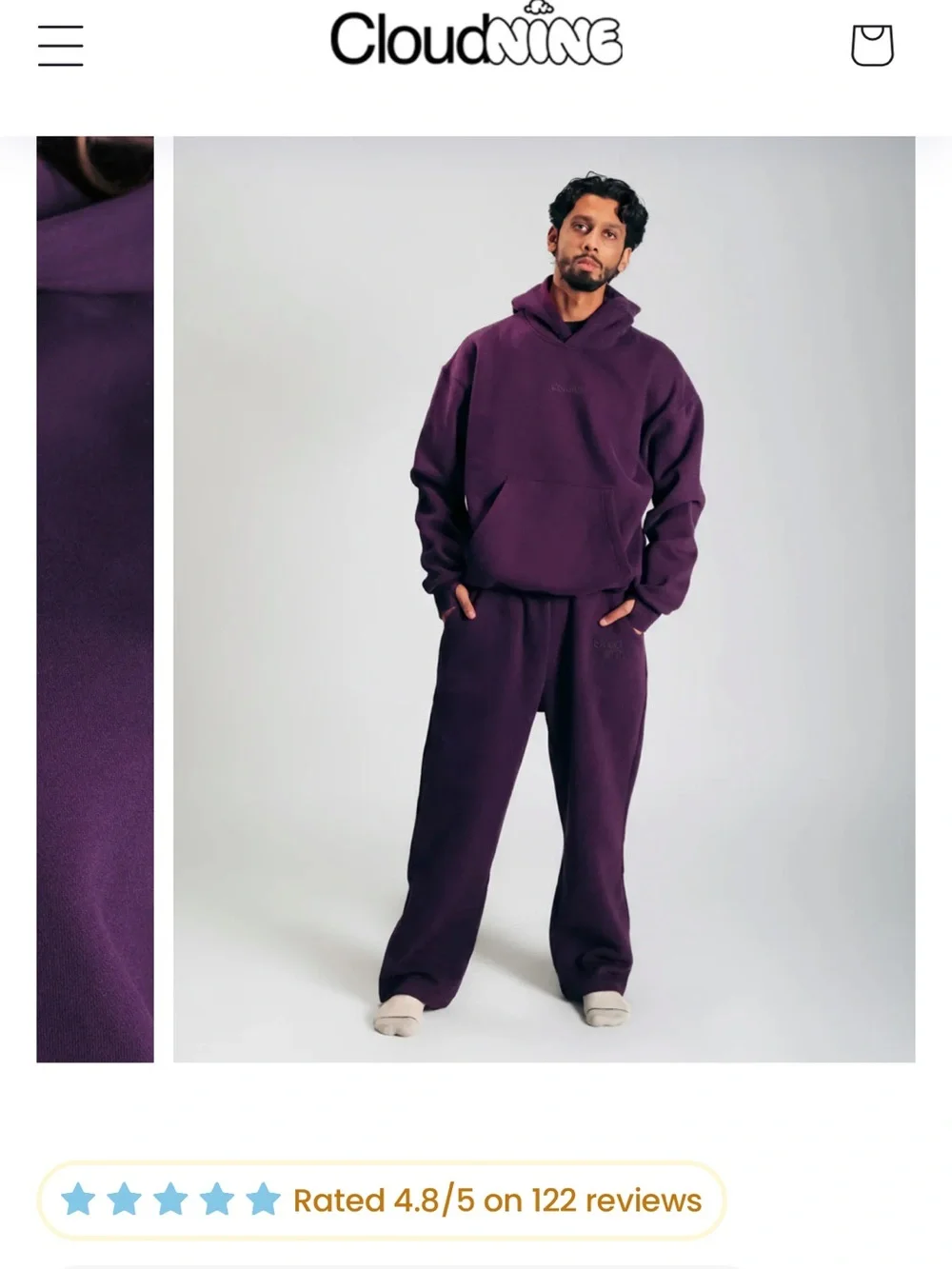 Cloudnine matching set Set with fidgets grounding hoodie